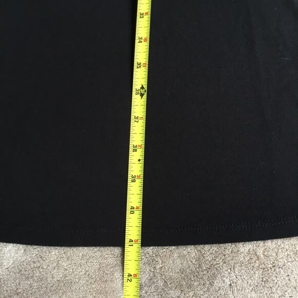 J. Jill 95% rayon 5% Lycra Spandex Black Sleeveless Tunic Dress Size S - Picture 6 of 6